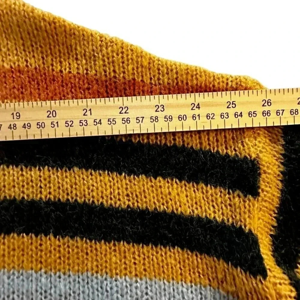 Luna Ivy striped sweater women's size M/L multi-colored - Picture 8 of 11